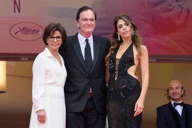 Cannes Nouvelle Vague Red Carpet NG Quentin Tarantino, Daniella Tarantino and Rachida Dati attending the ‘Nouvelle Vague (New Wave)’ Screening and Red Carpet at Palais Des Festivals in Cannes, France on May 17 2025 as part of the 78th Cannes Film Festival. Photo by Nicolas Genin ABACAPRESS.COM Cannes France  Copyright: xGeninxNicolas ABACAx