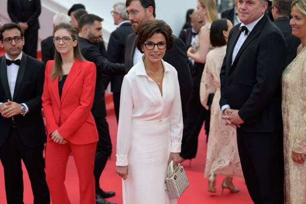 Cannes Nouvelle Vague Red Carpet NG Rachida Dati attending the ‘Nouvelle Vague (New Wave)’ Screening and Red Carpet at Palais Des Festivals in Cannes, France on May 17 2025 as part of the 78th Cannes Film Festival. Photo by Nicolas Genin ABACAPRESS.COM Cannes France  Copyright: xGeninxNicolas ABACAx