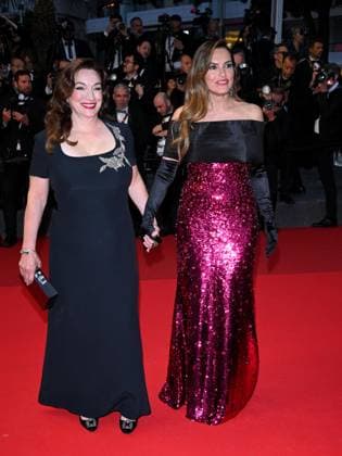 Cannes, 78th Cannes Film Festival 2025 - evening 5 - red carpet of the film Die, My Love Cannes, 78th Cannes Film Festival 2025 - evening 5 - red carpet of the film Die, My Love In the photo: Trish Adlesic, Mariska Hargitay Cannes France  Copyright: xIPA ABACAx