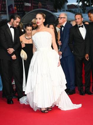 Cannes, 78th Cannes Film Festival 2025 - evening 5 - Jennifer Lawrence and Robert Pattinson on the red carpet of the film Die, My Love Cannes, 78th Cannes Film Festival 2025 - evening 5 - red carpet of the film Die, My Love . In the photo Jennifer Lawrence Cannes France  Copyright: xIPA ABACAx