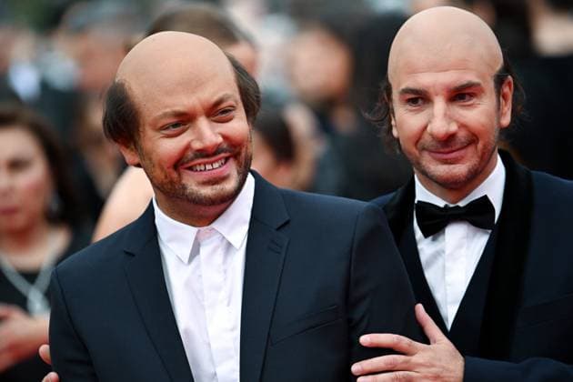 78eme Festival International du Film de Cannes Montée des marches Nouvelle Vague Festival de Cannes 2025 Red carpet Nouvelle vague Michael Youn, Kev Adams 444525 2025 05 17 France Youn, Michael Adams, Kev  Copyright: xLionelxGuericolas MPPx STAR_444525_010