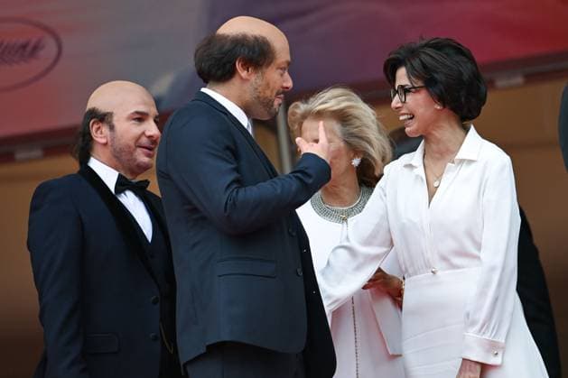 78eme Festival International du Film de Cannes Montée des marches Nouvelle Vague Festival de Cannes 2025 Red carpet Nouvelle vague Michael Youn, Kev Adams, Iris Knobloch, Rachida Dati 444525 2025 05 17 France Youn, Michael Adams, Kev  Copyright: xLionelxGuericolas MPPx STAR_444525_022