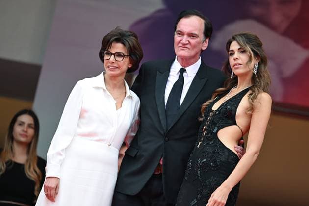 78eme Festival International du Film de Cannes Montée des marches Nouvelle Vague Festival de Cannes 2025 Red carpet Nouvelle vague Rachida Dati, Quentin Tarantino, Daniella Tarantino 444525 2025 05 17 France  Copyright: xLionelxGuericolas MPPx STAR_444525_037