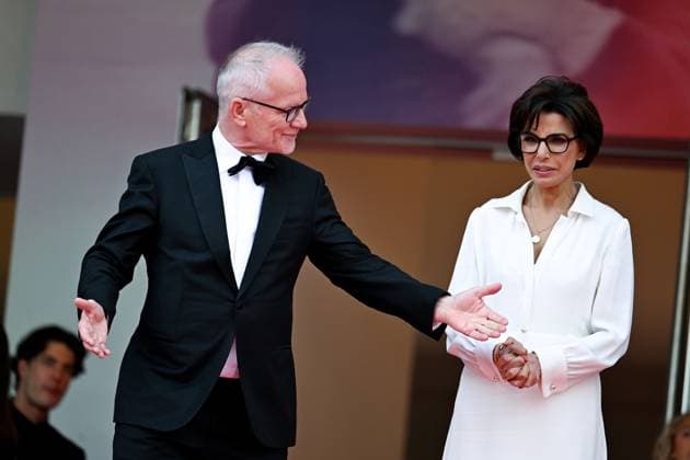 78eme Festival International du Film de Cannes Montée des marches Nouvelle Vague Festival de Cannes 2025 Red carpet Nouvelle vague Thierry Fremaux, Rachida Dati 444525 2025 05 17 France  Copyright: xLionelxGuericolas MPPx STAR_444525_052