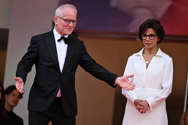 78eme Festival International du Film de Cannes Montée des marches Nouvelle Vague Festival de Cannes 2025 Red carpet Nouvelle vague Thierry Fremaux, Rachida Dati 444525 2025 05 17 France  Copyright: xLionelxGuericolas MPPx STAR_444525_053