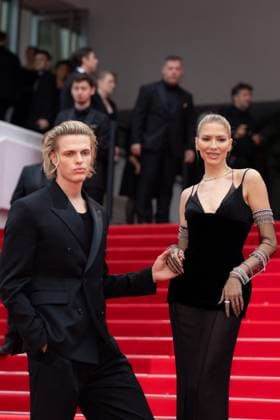 Cannes - Nouvelle Vague Red Carpet Elena Perminova and Matthew Gray Gubler attend the Nouvelle Vague (New Wave) red carpet at the 78th annual Cannes Film Festival at Palais des Festivals on May 17, 2025 in Cannes, France. Photo by Shootpix ABACAPRESS.COM Cannes France  Copyright: xShootpix ABACAx