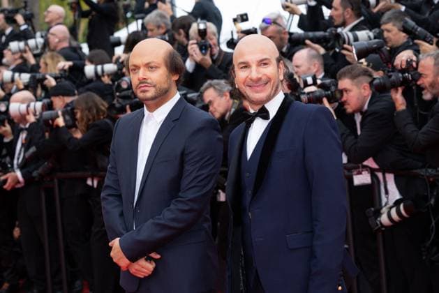 Cannes - Nouvelle Vague Red Carpet Kev Adams and Michaël Youn attend the Nouvelle Vague (New Wave) red carpet at the 78th annual Cannes Film Festival at Palais des Festivals on May 17, 2025 in Cannes, France. Photo by Shootpix ABACAPRESS.COM Cannes France  Copyright: xShootpix ABACAx