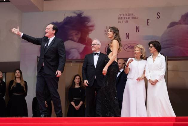 Cannes - Nouvelle Vague Red Carpet Thierry Fremaux, Cannes President Iris Knobloch, Rachida Dati, Daniella Tarantino and Quentin Tarantino attend the Nouvelle Vague (New Wave) red carpet at the 78th annual Cannes Film Festival at Palais des Festivals on May 17, 2025 in Cannes, France. Photo by Shootpix ABACAPRESS.COM Cannes France  Copyright: xShootpix ABACAx