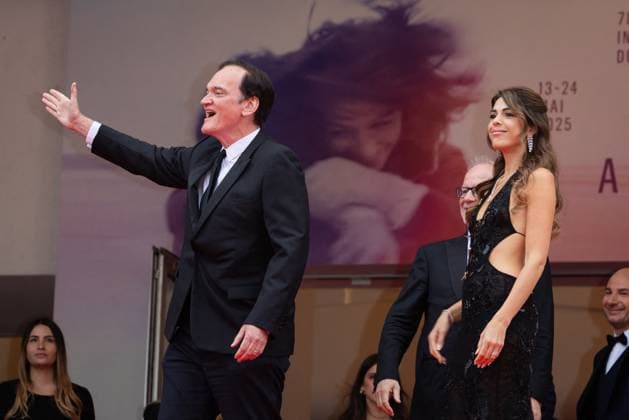 Cannes - Nouvelle Vague Red Carpet Thierry Fremaux, Cannes President Iris Knobloch, Rachida Dati, Daniella Tarantino and Quentin Tarantino attend the Nouvelle Vague (New Wave) red carpet at the 78th annual Cannes Film Festival at Palais des Festivals on May 17, 2025 in Cannes, France. Photo by Shootpix ABACAPRESS.COM Cannes France  Copyright: xShootpix ABACAx