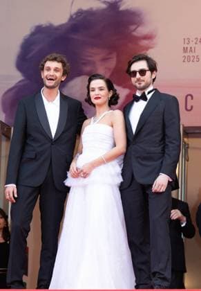 Cannes - Nouvelle Vague Red Carpet Guillaume Marbeck, Aubry Dullin attend the Nouvelle Vague (New Wave) red carpet at the 78th annual Cannes Film Festival at Palais des Festivals on May 17, 2025 in Cannes, France. Photo by Shootpix ABACAPRESS.COM Cannes France  Copyright: xShootpix ABACAx