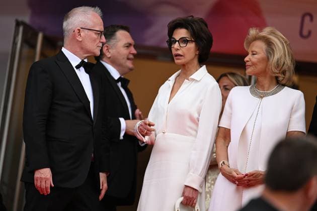 78eme Festival International du Film de Cannes Montée des marches Nouvelle Vague Festival de Cannes 2025 Red carpet Nouvelle vague Thierry Fremaux, Rachida Dati, Iris Knobloch 444525 2025 05 17 France  Copyright: xLionelxGuericolas MPPx STAR_444525_098