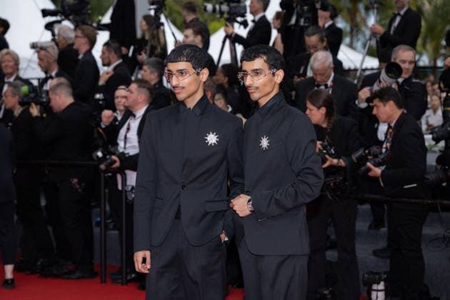 Cannes - Nouvelle Vague Red Carpet Humaid Hadban and Mohammad Hadban attend the Nouvelle Vague (New Wave) red carpet at the 78th annual Cannes Film Festival at Palais des Festivals on May 17, 2025 in Cannes, France. Photo by Shootpix ABACAPRESS.COM Cannes France  Copyright: xShootpix ABACAx