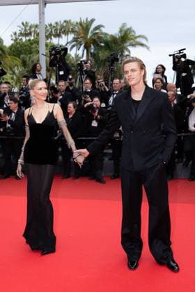 Cannes - Nouvelle Vague Red Carpet Elena Perminova and Matthew Gray Gubler attend the Nouvelle Vague (New Wave) red carpet at the 78th annual Cannes Film Festival at Palais des Festivals on May 17, 2025 in Cannes, France. Photo by Shootpix ABACAPRESS.COM Cannes France  Copyright: xShootpix ABACAx