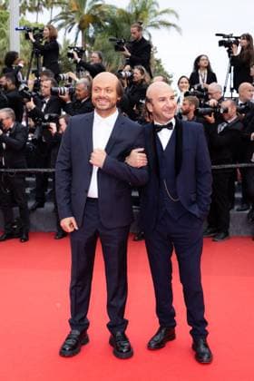 Cannes - Nouvelle Vague Red Carpet Kev Adams and Michaël Youn attend the Nouvelle Vague (New Wave) red carpet at the 78th annual Cannes Film Festival at Palais des Festivals on May 17, 2025 in Cannes, France. Photo by Shootpix ABACAPRESS.COM Cannes France  Copyright: xShootpix ABACAx