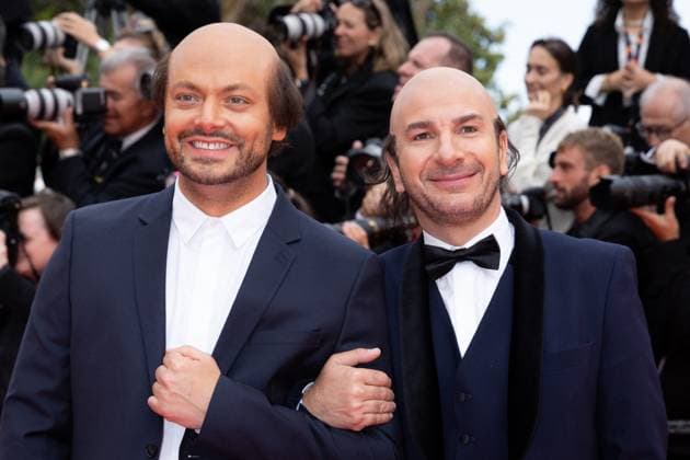 Cannes - Nouvelle Vague Red Carpet Kev Adams and Michaël Youn attend the Nouvelle Vague (New Wave) red carpet at the 78th annual Cannes Film Festival at Palais des Festivals on May 17, 2025 in Cannes, France. Photo by Shootpix ABACAPRESS.COM Cannes France  Copyright: xShootpix ABACAx