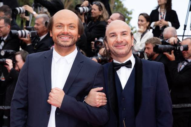 Cannes - Nouvelle Vague Red Carpet Kev Adams and Michaël Youn attend the Nouvelle Vague (New Wave) red carpet at the 78th annual Cannes Film Festival at Palais des Festivals on May 17, 2025 in Cannes, France. Photo by Shootpix ABACAPRESS.COM Cannes France  Copyright: xShootpix ABACAx