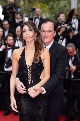 Cannes - Nouvelle Vague Red Carpet Daniella Tarantino and Quentin Tarantino attend the Nouvelle Vague (New Wave) red carpet at the 78th annual Cannes Film Festival at Palais des Festivals on May 17, 2025 in Cannes, France. Photo by Shootpix ABACAPRESS.COM Cannes France  Copyright: xShootpix ABACAx