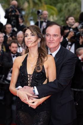 Cannes - Nouvelle Vague Red Carpet Daniella Tarantino and Quentin Tarantino attend the Nouvelle Vague (New Wave) red carpet at the 78th annual Cannes Film Festival at Palais des Festivals on May 17, 2025 in Cannes, France. Photo by Shootpix ABACAPRESS.COM Cannes France  Copyright: xShootpix ABACAx