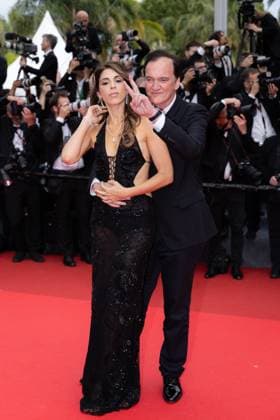 Cannes - Nouvelle Vague Red Carpet Daniella Tarantino and Quentin Tarantino attend the Nouvelle Vague (New Wave) red carpet at the 78th annual Cannes Film Festival at Palais des Festivals on May 17, 2025 in Cannes, France. Photo by Shootpix ABACAPRESS.COM Cannes France  Copyright: xShootpix ABACAx