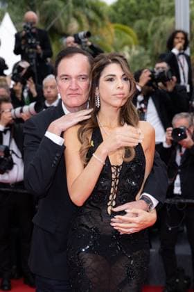 Cannes - Nouvelle Vague Red Carpet Daniella Tarantino and Quentin Tarantino attend the Nouvelle Vague (New Wave) red carpet at the 78th annual Cannes Film Festival at Palais des Festivals on May 17, 2025 in Cannes, France. Photo by Shootpix ABACAPRESS.COM Cannes France  Copyright: xShootpix ABACAx