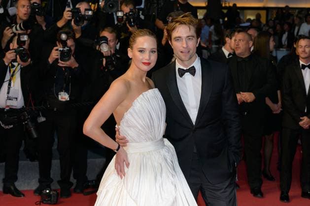 Cannes Die My Love Red Carpet NG Jennifer Lawrence and Robert Pattinson attending the ‘Die My Love’ Screening and Red Carpet at Palais Des Festivals in Cannes, France on May 17 2025 as part of the 78th Cannes Film Festival. Photo by Nicolas Genin ABACAPRESS.COM Cannes France  Copyright: xGeninxNicolas ABACAx