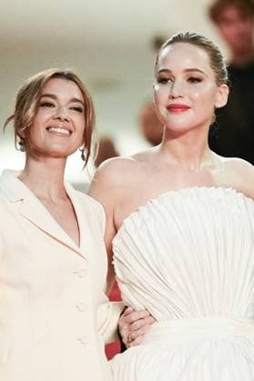 Cannes Die My Love Premiere AM Justine Ciarrocchi and Jennifer Lawrence attending the Die My Love Premiere in Cannes, France on May 17, 2025 as part of the 78th Cannes Film Festival. Photo by Aurore Marechal ABACAPRESS.COM Cannes France  Copyright: xMarechalxAurore ABACAx