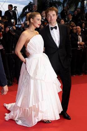 Die My Love red carpet Jennifer Lawrence and Robert Pattinson attend the Die My Love red carpet at the 78th annual Cannes Film Festival at Palais des Festivals on May 17, 2025 in Cannes, France.  Copyright: x Chassery+Courdjix