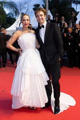 Die My Love red carpet Jennifer Lawrence and Robert Pattinson attend the Die My Love red carpet at the 78th annual Cannes Film Festival at Palais des Festivals on May 17, 2025 in Cannes, France.  Copyright: x Chassery+Courdjix
