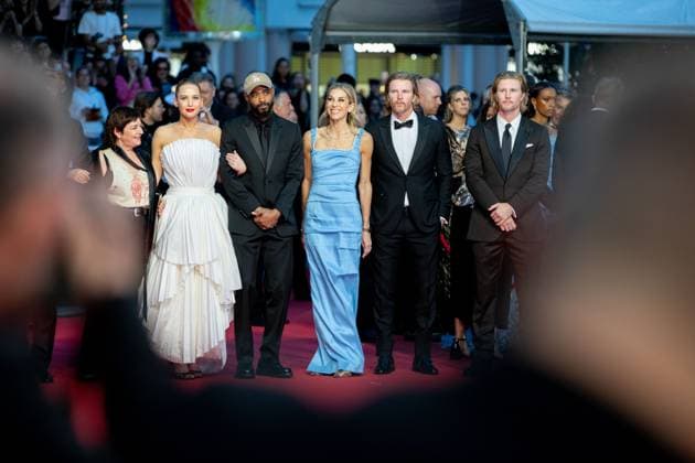 Die, My Love premiere in Cannes Lynne Ramsay, Jennifer Lawrence, LaKeith Stanfield, Molly Smith, Trent Luckinbill and Thad Luckinbill at the Die, My Love Premiere during the 78th Cannes Film Festival held at Palais des Festivals on May 17, 2025 in Cannes, France. CAP KA Kristina Afanasyeva Cannes Alpes-Maritimes France Copyright: xKristinaxAfanasyeva CapitalxPicturesx