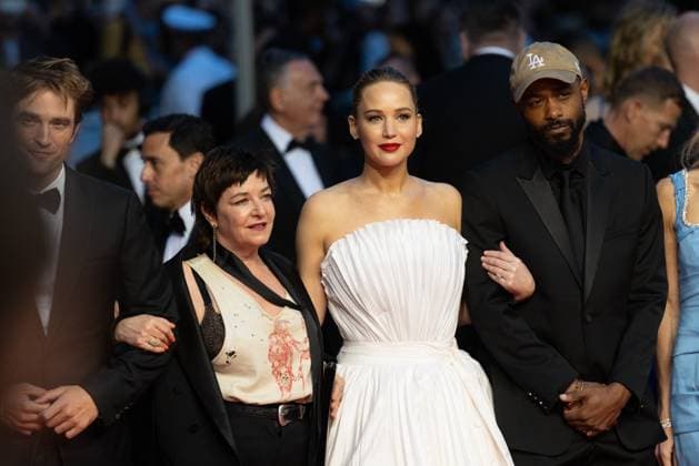 78. Internationalen Filmfestspiele von Cannes 2025 Cannes, Frankreich - 17.5.2024: Robert Pattinson, Lynne Ramsay, Jennifer Lawrence, LaKeith Stanfield and Molly Smith während des - Die My Love - Roten Teppich der 78. Internationalen Filmfestspiele von Cannes. Die 78. Internationalen Filmfestspiele von Cannes finden vom 13. bis 24. Mai 2025 statt. Provence-Alpes-Cote d Azur