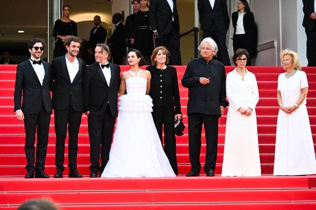Cannes, 78th Cannes Film Festival 2025 - evening 5 - red carpet of the film Die, My Love Cannes, 78th Cannes Film Festival 2025 - evening 5 - red carpet of the film Die, My Love . In the photo Guillaume Marbeck, Aubry Dullin, Richard Linklater, Zoey Deutch, Laurent Petin, Michèle Halberstadt, Rachida Dati and the president of Cannes Iris Knobloch Cannes France Copyright: xIPA ABACAx