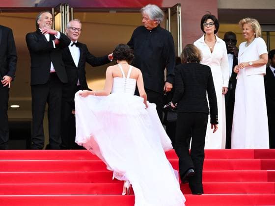 Cannes, 78th Cannes Film Festival 2025 - evening 5 - red carpet of the film Die, My Love Cannes, 78th Cannes Film Festival 2025 - evening 5 - red carpet of the film Die, My Love . In the photo Guillaume Marbeck, Aubry Dullin, Richard Linklater, Zoey Deutch, Laurent Petin, Michèle Halberstadt, Rachida Dati and the president of Cannes Iris Knobloch Cannes France Copyright: xIPA ABACAx