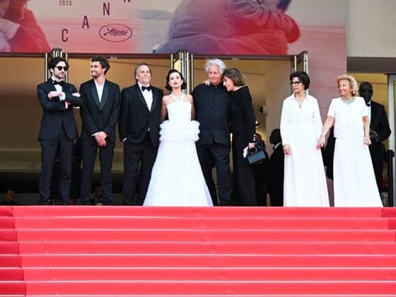 Cannes, 78th Cannes Film Festival 2025 - evening 5 - red carpet of the film Die, My Love Cannes, 78th Cannes Film Festival 2025 - evening 5 - red carpet of the film Die, My Love . In the photo Guillaume Marbeck, Aubry Dullin, Richard Linklater, Zoey Deutch, Laurent Petin, Michèle Halberstadt, Rachida Dati and the president of Cannes Iris Knobloch Cannes France Copyright: xIPA ABACAx