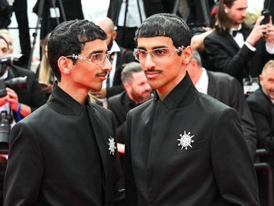 Cannes, 78th Cannes Film Festival 2025 - evening 5 - I Beauty Cannes, 78th Cannes Film Festival 2025 - evening 5 - red carpet of the film Nouvelle Vague In the photo: Humaid Hadban, Mohammad Hadban cannes France  Copyright: xIPA ABACAx