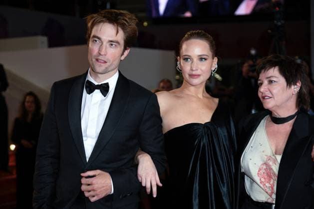 Cannes Exit Die My Love Premiere AM Robert Pattinson, Jennifer Lawrence and Lynne Ramsay attending the Die My Love Premiere in Cannes, France on May 17, 2025 as part of the 78th Cannes Film Festival. Photo by Aurore Marechal ABACAPRESS.COM Cannes France  Copyright: xMarechalxAurore ABACAx
