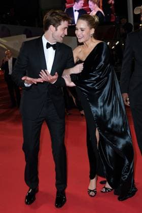 Cannes Exit Die My Love Premiere AM Robert Pattinson and Jennifer Lawrence attending the Die My Love Premiere in Cannes, France on May 17, 2025 as part of the 78th Cannes Film Festival. Photo by Aurore Marechal ABACAPRESS.COM Cannes France  Copyright: xMarechalxAurore ABACAx