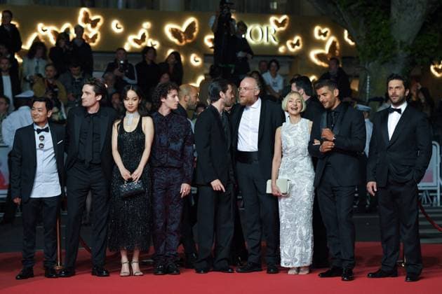 Cannes Le Roi Soleil Premiere AM Xianzeng Pan, Joseph Olivennes, Lucie Zhang, Nemo Schiffman, Panayotis Pascot, Vincent Mael Cardona, Maria de Medeiros, Christophe Barral, Sofiane Zermani and Pio Marmai attending the Le Roi Soleil Premiere in Cannes, France on May 17, 2025 as part of the 78th Cannes Film Festival. Photo by Aurore Marechal ABACAPRESS.COM Cannes France Copyright: xMarechalxAurore ABACAx