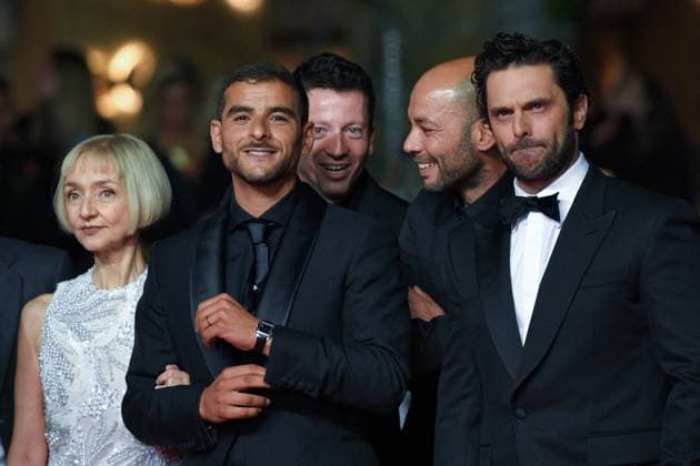 Cannes Le Roi Soleil Premiere AM Maria de Medeiros, Sofiane Zermani, Christophe Barral, Toufik Ayadi and Pio Marmai attending the Le Roi Soleil Premiere in Cannes, France on May 17, 2025 as part of the 78th Cannes Film Festival. Photo by Aurore Marechal ABACAPRESS.COM Cannes France  Copyright: xMarechalxAurore ABACAx