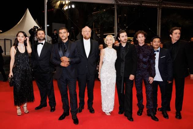 Lucie Zhang, Pio Marmaï, Sofiane Zermani, Vincent Maël Cardona, Maria de Medeiros, Panayotis Pascot, Nemo Schiffman, Xianzeng Pan, Joseph Olivennes, Christophe Barral Montée des marches du film Le roi soleil lors du 78ème Festival International du Film de Cannes, au Palais des Festivals in Cannes On may 17th 2025 Jacovides Moreau Bestimage Red carpet for the movie Le roi soleil during the 78th Cannes International Film Festival at the Palais des Festivals in Cannes, France On may 17th 2025 unknown Copyright: xJACOVIDES-MOREAUx xBESTIMAGExJACOVIDES-MOREAUx xBESTIMAGEx