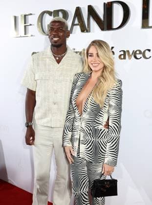 Internationale Filmfestspiele von Cannes, Le Grand Diner-Dadju LE GRAND DÃŽNER-DADJU Paul Pogba et Maria Zulay Salaues. Photocall pour la SoirÃ e du Grand Diner, au Beach Club du Carlton, en prÃ sence de Dadju. France , Cannes le 18 mai 2025  Copyright: xDFYx