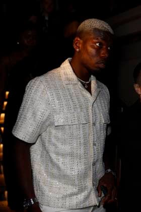 Internationale Filmfestspiele von Cannes, Le Grand Diner-Dadju Cannes - Le Grand Diner-Dadju At Carlton Paul Pogba, Maria Zulay Pogba Salaues arrive to Hotel Carlton Beach to attending Le Grand Diner-Dadju ahead the 78th annual Cannes Film Festival on May 17, 2025 in Cannes, France. Photo by Marco Piovanotto ABACAPRESS.COM Cannes France  Copyright: xPiovanottoxMarco ABACAx