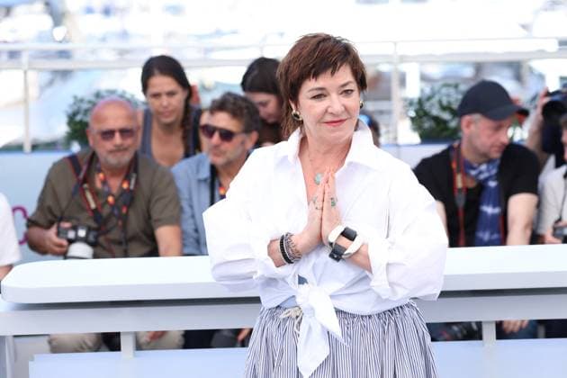 Cannes - Die My Love Photocall Lynne Ramsay posing during the Die My Love photocall at the 78th annual Cannes Film Festival at Palais des Festivals on May 18, 2025 in Cannes, France. Photo by Jerome Domine ABACAPRESS.COM Cannes France  Copyright: xDominexJerome ABACAx