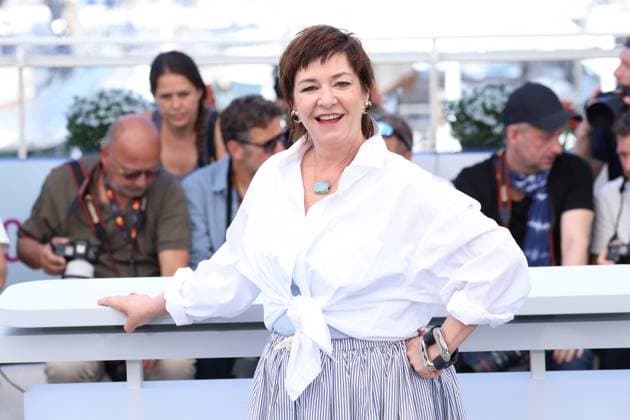 Cannes - Die My Love Photocall Lynne Ramsay posing during the Die My Love photocall at the 78th annual Cannes Film Festival at Palais des Festivals on May 18, 2025 in Cannes, France. Photo by Jerome Domine ABACAPRESS.COM Cannes France  Copyright: xDominexJerome ABACAx