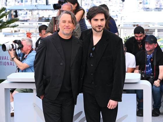Cannes, France, France: Cannes, 78th Cannes Film Festival 2025 - day 6 - Photocall of the film Nouvelle Vague. In the photo Richard Linklater, Guillaume Marbeck Cannes France  - ZUMAp169 20250518_zea_p169_447 Copyright: xAlbertoxTerenghix