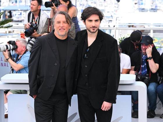 Cannes, France, France: Cannes, 78th Cannes Film Festival 2025 - day 6 - Photocall of the film Nouvelle Vague. In the photo Richard Linklater, Guillaume Marbeck Cannes France  - ZUMAp169 20250518_zea_p169_448 Copyright: xAlbertoxTerenghix