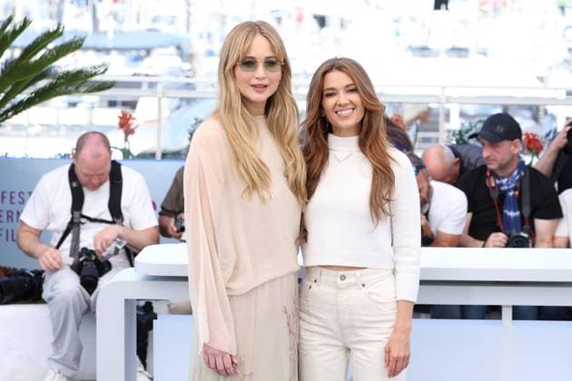Cannes - Die My Love Photocall Jennifer Lawrence, Justine Ciarrocchi posing during the Die My Love photocall at the 78th annual Cannes Film Festival at Palais des Festivals on May 18, 2025 in Cannes, France. Photo by Jerome Domine ABACAPRESS.COM Cannes France  Copyright: xDominexJerome ABACAx