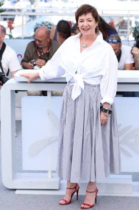 Cannes - Die My Love Photocall Lynne Ramsay posing during the Die My Love photocall at the 78th annual Cannes Film Festival at Palais des Festivals on May 18, 2025 in Cannes, France. Photo by Jerome Domine ABACAPRESS.COM Cannes France  Copyright: xDominexJerome ABACAx