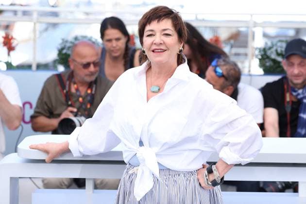 Cannes - Die My Love Photocall Lynne Ramsay posing during the Die My Love photocall at the 78th annual Cannes Film Festival at Palais des Festivals on May 18, 2025 in Cannes, France. Photo by Jerome Domine ABACAPRESS.COM Cannes France  Copyright: xDominexJerome ABACAx