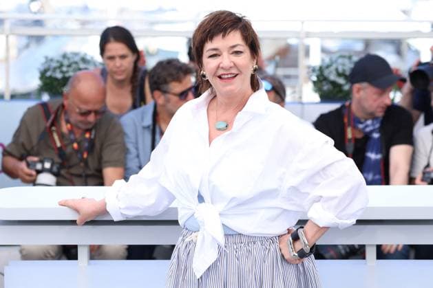 Cannes - Die My Love Photocall Lynne Ramsay posing during the Die My Love photocall at the 78th annual Cannes Film Festival at Palais des Festivals on May 18, 2025 in Cannes, France. Photo by Jerome Domine ABACAPRESS.COM Cannes France  Copyright: xDominexJerome ABACAx