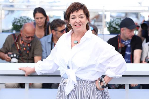 Cannes - Die My Love Photocall Lynne Ramsay posing during the Die My Love photocall at the 78th annual Cannes Film Festival at Palais des Festivals on May 18, 2025 in Cannes, France. Photo by Jerome Domine ABACAPRESS.COM Cannes France  Copyright: xDominexJerome ABACAx